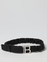 balmain BS0B11 BELTS black&silver 930AR 2