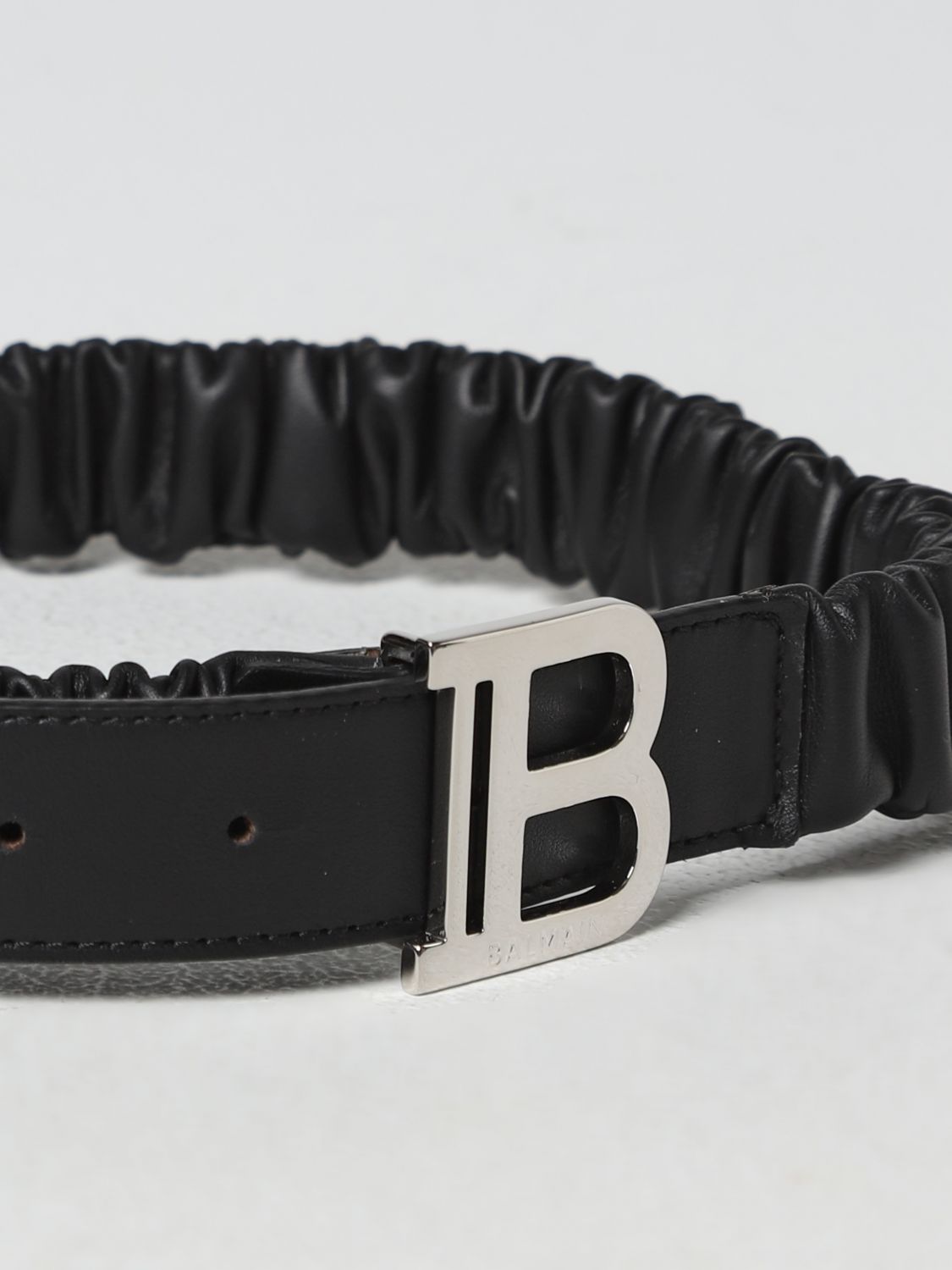 balmain BS0B11 BELTS black&silver 930AR