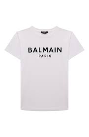 balmain BS8P31 t shirt white&black 100NE